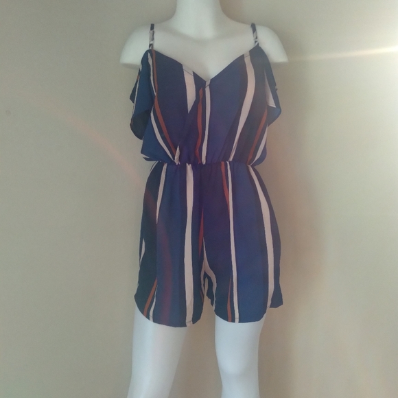 Pants - Super cute Pinstriped Romper!